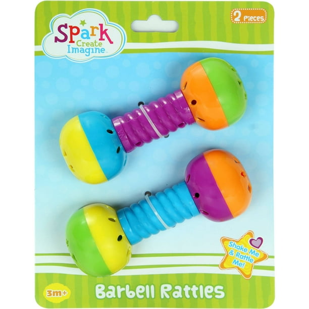 Baby Toy Rattles Bell Shaking Dumbells Early Intelligence Development Toys 0-12M 
